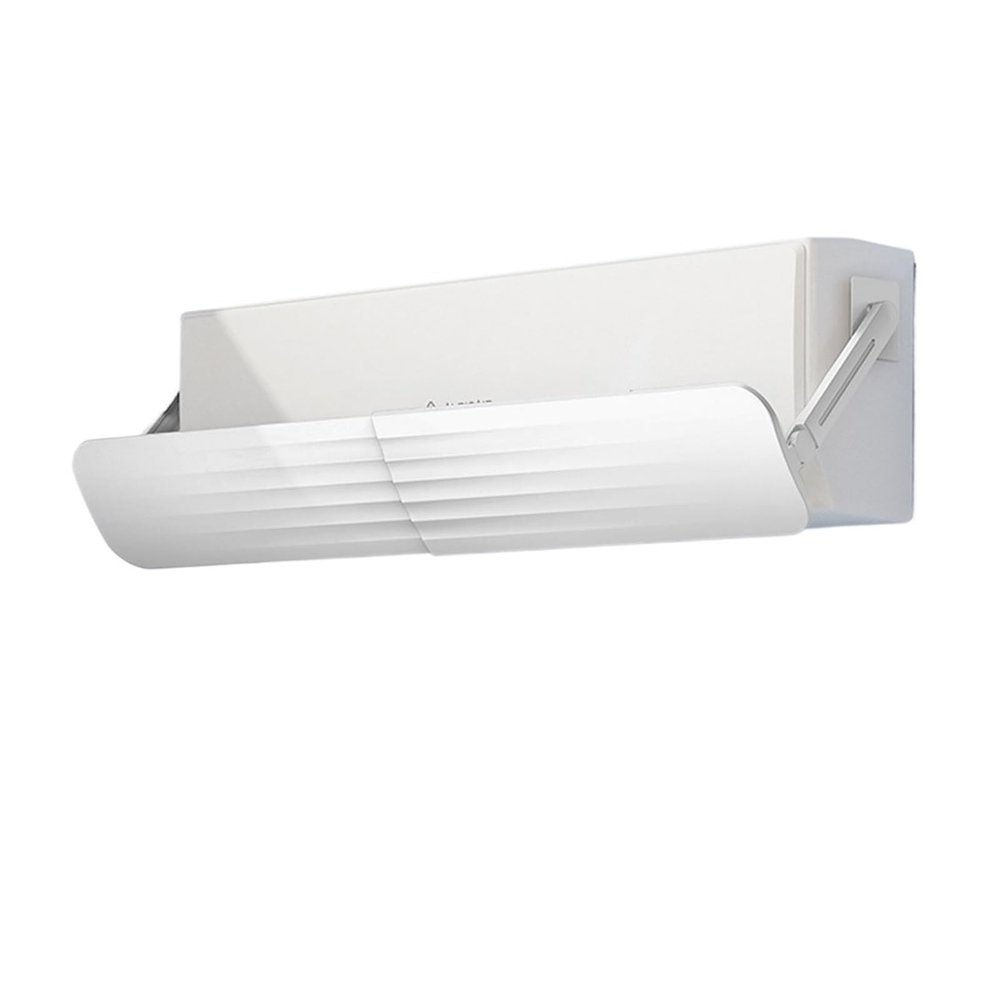 Air Conditioning Wind Deflector Adjustable Anti-direct Angle Cover Air Conditioning Windshield Baffle Outlet Anti Direct Blowing(White)
