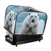 2 Slice Toaster Cover with Pockets & Top Handle Small Bread Maker Covers Cool Animal White Polar Bear Kitchen Small Appliance Cover Washable Universal Oven Covers view 1