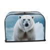 2 Slice Toaster Cover with Pockets & Top Handle Small Bread Maker Covers Cool Animal White Polar Bear Kitchen Small Appliance Cover Washable Universal Oven Covers view 2