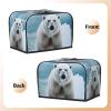 2 Slice Toaster Cover with Pockets & Top Handle Small Bread Maker Covers Cool Animal White Polar Bear Kitchen Small Appliance Cover Washable Universal Oven Covers view 3