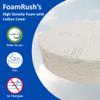 FoamRush 10" x 96" Diameter, Round California King Mattress Replacement, CertiPUR-US Certified, Made in USA, Extra Firm, High Density Foam w/Water-Resistant, Cotton Cover w/Zip view 2
