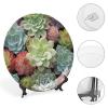 Cactus Succulents Decorative Plate for Display with Vertical Stand Wall Decorative Plate for Home&Office Wall Decors view 4