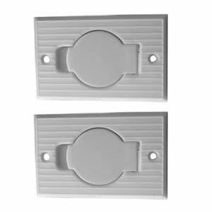 (2) Low Voltage White Round Door Inlet Valve work with 06-0604-98, BIR-9227-1