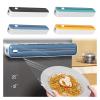 aluminum foil organizer, Plastic Wrap Dispenser Cutter Food Cling Film Cutter Magnetic Wrap Storage Box Aluminum Foil Stretch Film Cutter For Kitchen for Drawer, Kitchen(Yellow) view 2