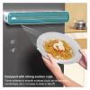 aluminum foil organizer, Plastic Wrap Dispenser Cutter Food Cling Film Cutter Magnetic Wrap Storage Box Aluminum Foil Stretch Film Cutter For Kitchen for Drawer, Kitchen(Yellow) view 4