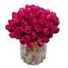 100pcs Red Flower Bud Toothpicks, 4.7 Inch Fancy Sticks for Appetizers, Handmade Bamboo Appetizer Fruit Skewers Food Picks for Wedding Valentines Holiday Party Decoration (Flower Bud Red) view 4
