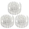 KQYSLXG 3 PCS 35 Inch Mini Christmas Garden Fence, White Miniature Fairy view 1