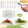 KQYSLXG 3 PCS 35 Inch Mini Christmas Garden Fence, White Miniature Fairy view 2