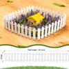 KQYSLXG 3 PCS 35 Inch Mini Christmas Garden Fence, White Miniature Fairy view 3