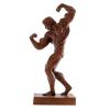 24.4" Bronze Bodybuilder Statue Handcrafted Muscle Man Figurine, Lost-Wax Fitness Sculpture for Home Gym, Yoga Studio, Office Dcor Motivational Gift for Athletes & Bodybuilding Enthusiasts view 1