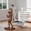 24.4" Bronze Bodybuilder Statue Handcrafted Muscle Man Figurine, Lost-Wax Fitness Sculpture for Home Gym, Yoga Studio, Office Dcor Motivational Gift for Athletes & Bodybuilding Enthusiasts view 2
