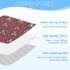 Hand-Drawn Tractors Burgund Ironing Boards with Silicone Iron Holder Portable Ironing Board pad for Travel top of Dryer almohadilla para planchar 48"x28" view 4
