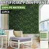 12PCS Artificial Boxwood Boards - UV Protected Grass Wall Panels & Boxwood Fence Panels for Green Wall Decor, Garden Fence, Wedding Backyard Decoration view 3