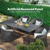 12PCS Artificial Boxwood Boards - UV Protected Grass Wall Panels & Boxwood Fence Panels for Green Wall Decor, Garden Fence, Wedding Backyard Decoration view 4