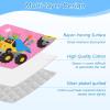 Cartoon Cute Cars Colorful Space-Saving Ironing Board Cover and pad with Silicone Iron Holder Foldaway Ironing Board pad for Tabletop Countertop almohadilla para planchar 48"x28" view 4