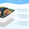 Black Vivid Colorful Roses Space-Saving Ironing Boards with Silicone Iron Holder Ironing mat for Office Tabletop almohadilla para planchar 48"x28" view 4