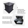 Aluminum Alloy Chimney Cowl Cap - Square Roof Vent with Rain Louver, Windproof Design, Size 45x45 cm - Durable Chimney Cap for Enhanced Ventilation and Protection view 4