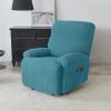 4-Piece Stretch Recliner Chair Cover Relax Chair Slipcover Recliner Seat Cover with Pockets for Sofa(Blue-Green) view 2
