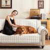 YJSMMXY Couch Cover for Dogs Washable,Anti-Slip Back Cat Mat Pet Pad Blanket for Furniture Protector,Fuzzy Pet Sofa Cover for 3 Cushion Couch Sofa Pets Friendly (Ivory, 1pc/36"x80"/Seat Cover) view 1