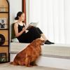 YJSMMXY Couch Cover for Dogs Washable,Anti-Slip Back Cat Mat Pet Pad Blanket for Furniture Protector,Fuzzy Pet Sofa Cover for 3 Cushion Couch Sofa Pets Friendly (Ivory, 1pc/36"x80"/Seat Cover) view 2