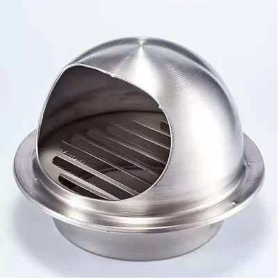 XKXKZXKFYL Range Hood Exhaust Pipe Chimney rain Cap, Exterior Wall Rainproof Vent Cover, Round Stainless Steel, Outdoor Dryer Vent