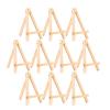 BMXIAJW 10 PCS Wooden Triangle Easel Convenient Desktop Display Rack Mini Easel Painting Holder Home Studio Tabletop Tripod Stand Set view 1