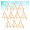 BMXIAJW 10 PCS Wooden Triangle Easel Convenient Desktop Display Rack Mini Easel Painting Holder Home Studio Tabletop Tripod Stand Set view 4