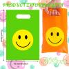 Whaline 200Pcs Smile Face Gift Bags 6.5" x 10" Rainbow Plastic Party Favors view 2
