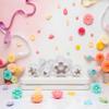 4Pcs Flower Plunger Cookie Cutter Cookie Cutters For Baking Plastic DIY Blossom Flower Cake Fondant Mold Plastic Cake Decorating Tools Baking Accessories Dessert and Candy Sculpting ToolsWhite view 2