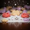 4Pcs Flower Plunger Cookie Cutter Cookie Cutters For Baking Plastic DIY Blossom Flower Cake Fondant Mold Plastic Cake Decorating Tools Baking Accessories Dessert and Candy Sculpting ToolsWhite view 3