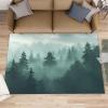 Misty Forest Rug 2x3-2x3 Rug, Pine Tree Woodland Area Rugs for Bedroom, Green Pine Tree Rugs, Natural Scenery Washable Carpet, Landscape Carpet - Misty Forest Home Decor & Gifts view 2
