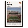 (Unframed 11"x17") PaycorStadium Canvas Print  Cincinnati Home Field Wall Art for Bengals Fans, Sports poster for Game Room or Man Cave Decor view 1