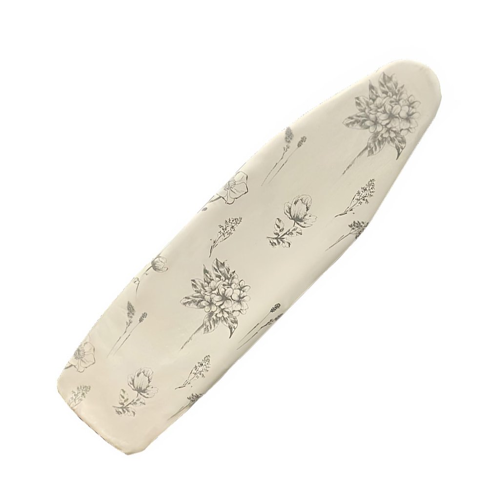 ZQKLHPL Retro Ditsy Floral Ironing Board Cover 19x55 inch Replacement Ironing Board Cover with Elastic Edge Drawstring Tightening(Beige)