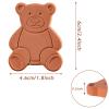 2PCS Terracotta Brown Sugar Keeper Bear Brown Sugar Saver and Softener Disc to Maintain Food Moisture in Storage Container (Bear) view 2