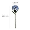 2 Pcs Fake Flowers for Vase,23.6 inch Hydrangea Real Touch Silk Flowers for Home Decor Indoor,Artificial Flowers for Decoration Wedding Home Garden,Light Blue view 2