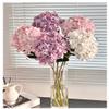 2 Pcs Fake Flowers for Vase,23.6 inch Hydrangea Real Touch Silk Flowers for Home Decor Indoor,Artificial Flowers for Decoration Wedding Home Garden,Light Blue view 3