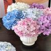 2 Pcs Fake Flowers for Vase,23.6 inch Hydrangea Real Touch Silk Flowers for Home Decor Indoor,Artificial Flowers for Decoration Wedding Home Garden,Light Blue view 4