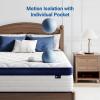 Avenco Full Mattress, Hybrid Full Size Mattress in a Box, 12 Inch Full Size Mattresses with Comfort Foam and Pocket Coils for Pressure Relief Motion Isolation view 4