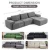 120Modular Sectional Sofa, Modern Sofa Bed No Assembly L-Shape Sofa Couch, Convertible Futon Couch with Deep Seat, Upholstered Couches for Living Room Apartment (Grey). view 2