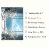 Open Window Canvas Wall Art Cotton Bouquet Wall Art White Flower Painting Blue Sea Picture Coastal Flower Painting Still Life Pictures Relaxing Living Room Decor 16x24inch No Frame view 4
