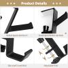 6 Pack Adjustable Garland & Stocking Hooks, No Drill Mantle Hangers with Anti-Slip Pads, Heavy Duty Christmas Decor Holders view 2