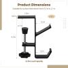 6 Pack Adjustable Garland & Stocking Hooks, No Drill Mantle Hangers with Anti-Slip Pads, Heavy Duty Christmas Decor Holders view 4