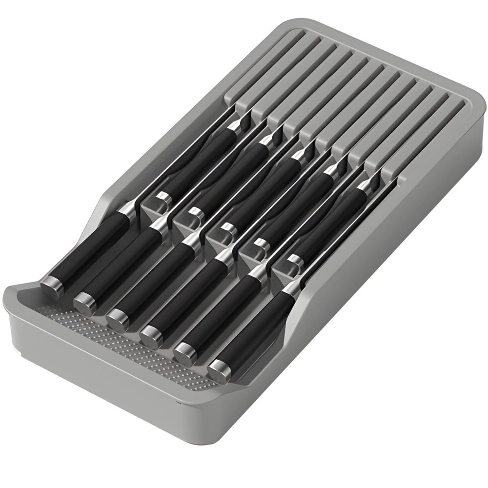 Adjustable Drawer Cutter Organizer, Expandable Kitchen Storage Holder