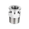 1/8 1/4 3/8 1/2-2" BSPT Male Female x KF16/25/40/50 Vacuum Clamp SUS304 Stainless Steel Pipe Fitting Connector Homebrew(BSPT Male,KF40_2") view 3