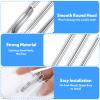 100 Pcs Stainless Steel Curtain Pleat Hooks, 4 Prongs Pinch Pleat Drapery Clips, Curtain Pleater Tape Hooks Drapery Hook for Window, Door, Bathroom Curtains view 3