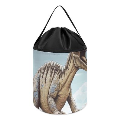 Building Block Storage Bag Dinosaur Walking Painted Tote Bag Shopping Or Travel Storage Bag
