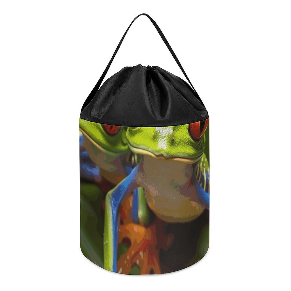 Building Block Storage Bag Red Eyed Tree Frog Painted Tote Bag Shopping Or Travel Storage Bag
