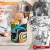 Building Block Storage Bag Graffiti Drawing Art Painted Tote Bag Shopping Or Travel Storage Bag view 3