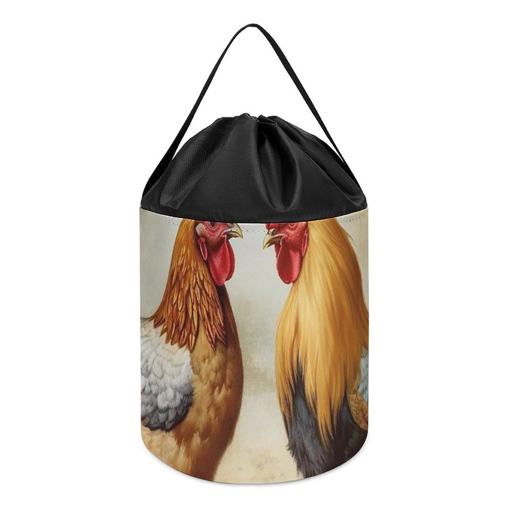 Building Block Storage Bag Chicken And Rooster Print Painted Tote Bag Shopping Or Travel Storage Bag