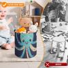 Building Block Storage Bag Cartoon Octopus Painted Tote Bag Shopping Or Travel Storage Bag view 3